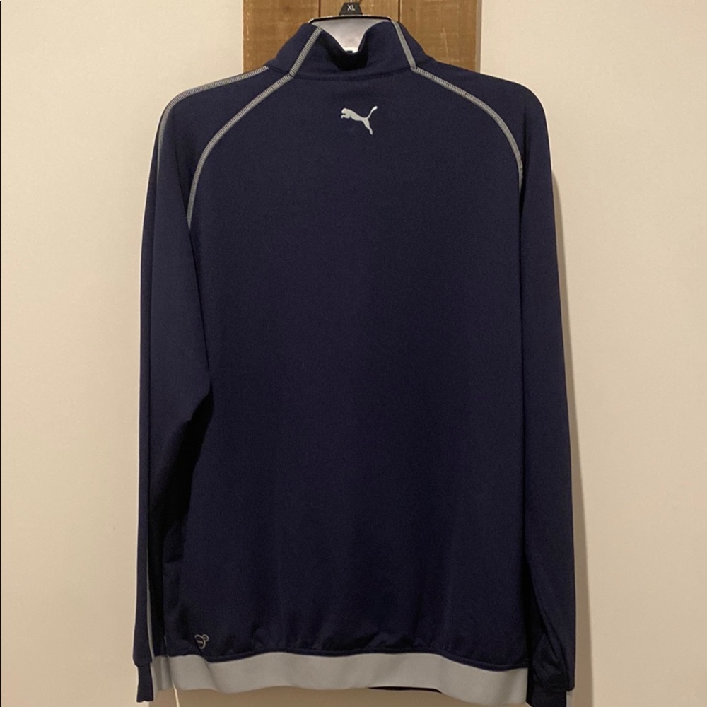 Puma Golf Blue Pullover with Grey Accents - Picture 5 of 5